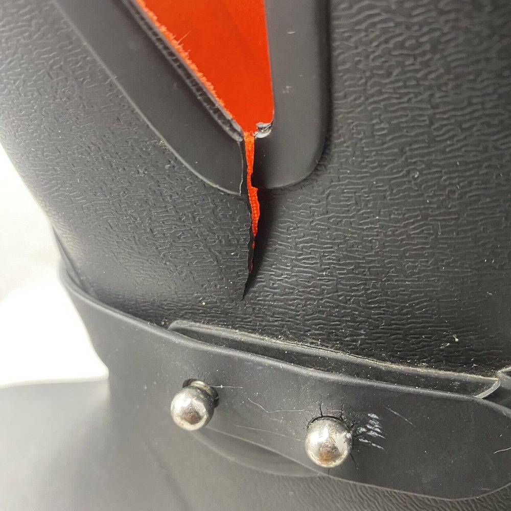 Rag & Bone New York Moto Rain Boots Black Rubber Size 37 EUR /Womens 7 US *READ - Picture 9 of 10